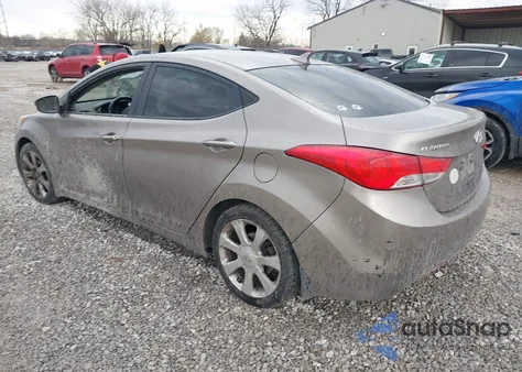 2013 Hyundai Elantra Limited из США, поврежденный, VIN 5NPDH4AEXDH154235